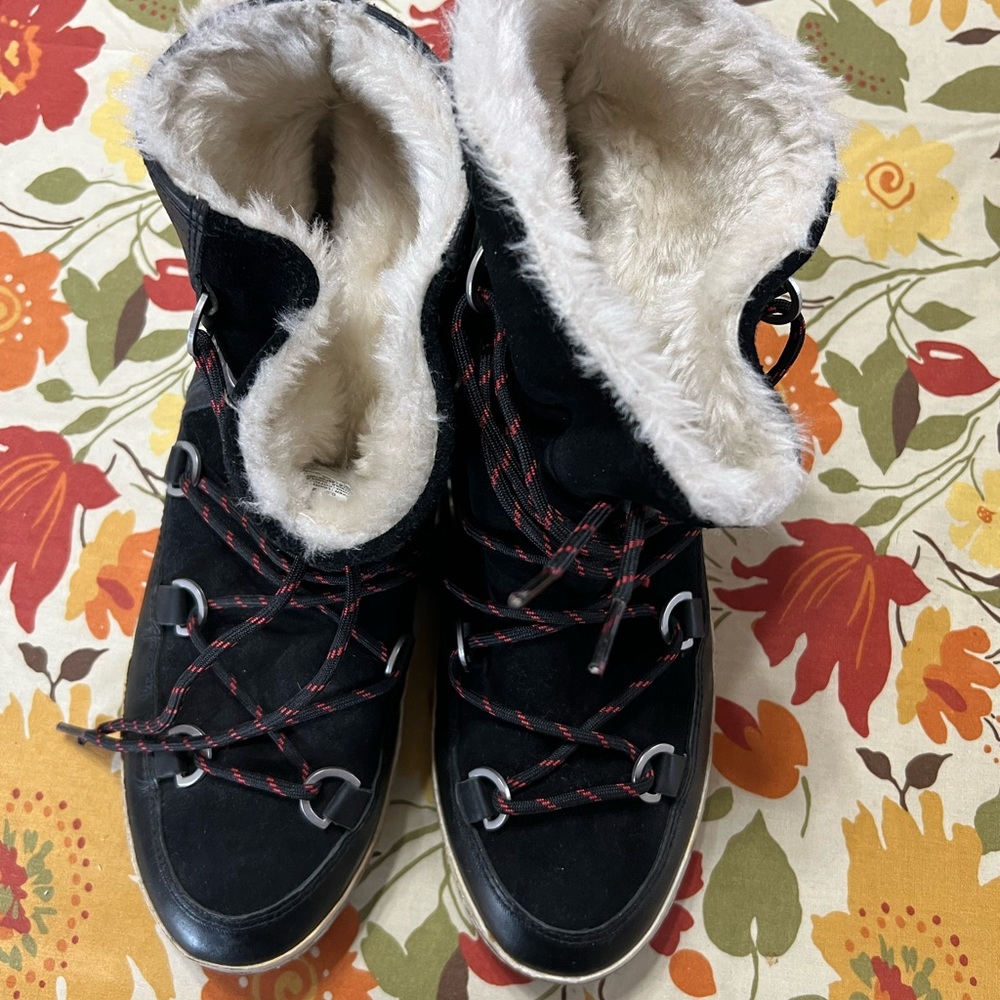 Kim & Zozi hippie Bling Suede Black Boot Women’s 9 EU 40 Winter Lined.‎